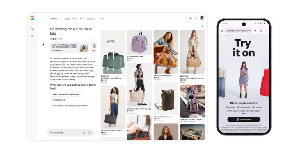 Shop AI mode google