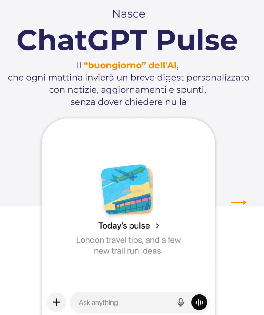 ChatGPT Pulse: il “buongiorno” di OpenAI