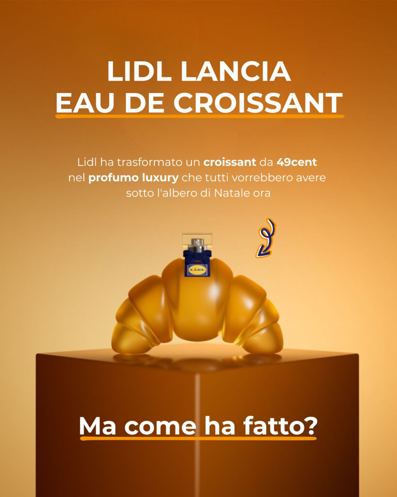 Lidl lancia eau de croissant
