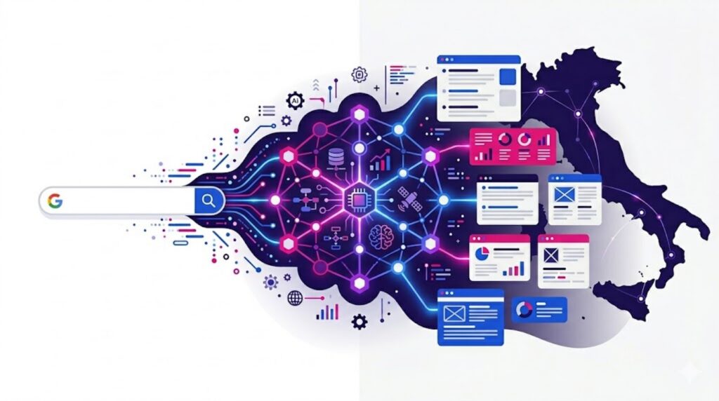 Google AI Optimization Guide 2026 generative engine optimization GEO SEO Tready illustrazione