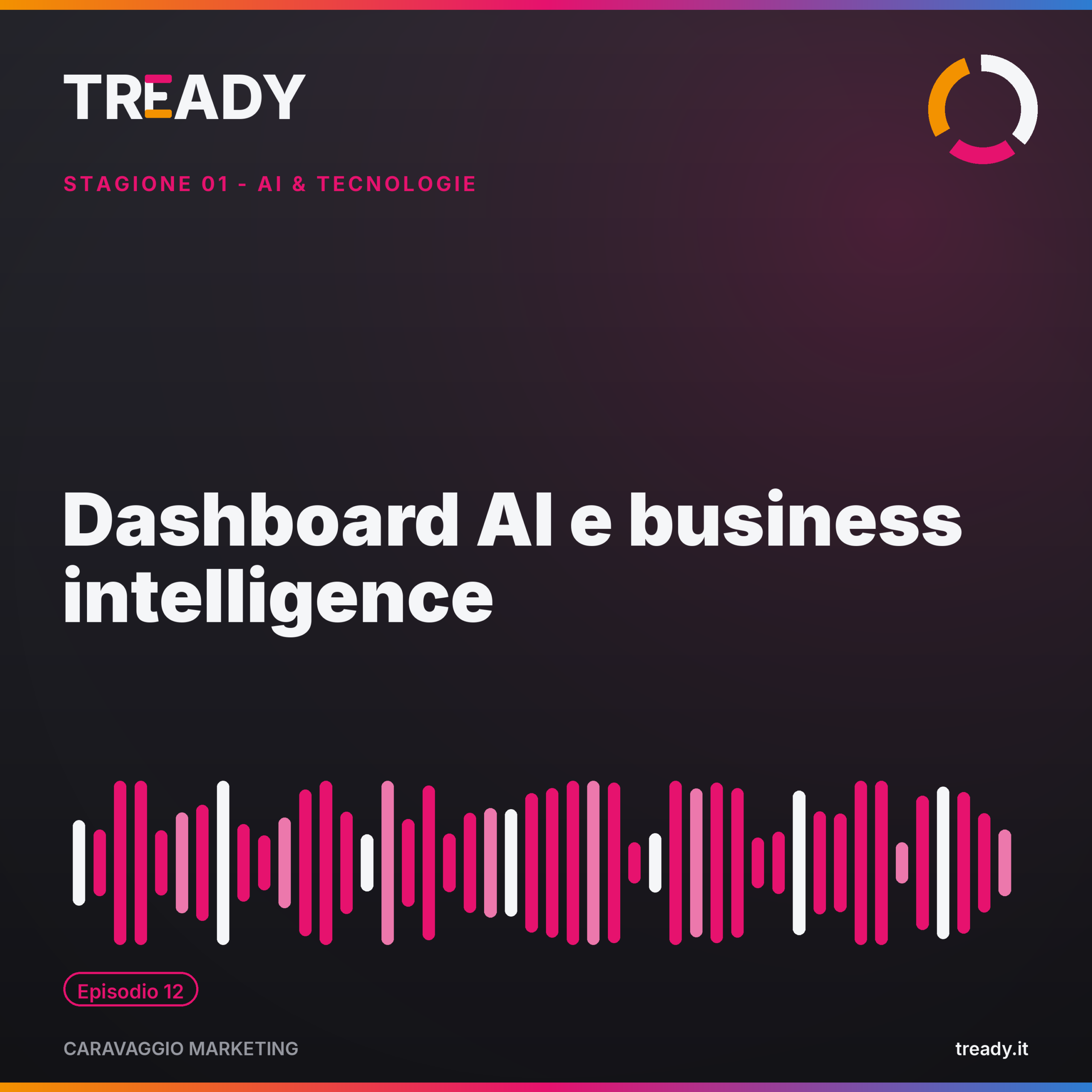 Copertina episodio Dashboard e Business Intelligence — podcast Caravaggio Marketing by Tready