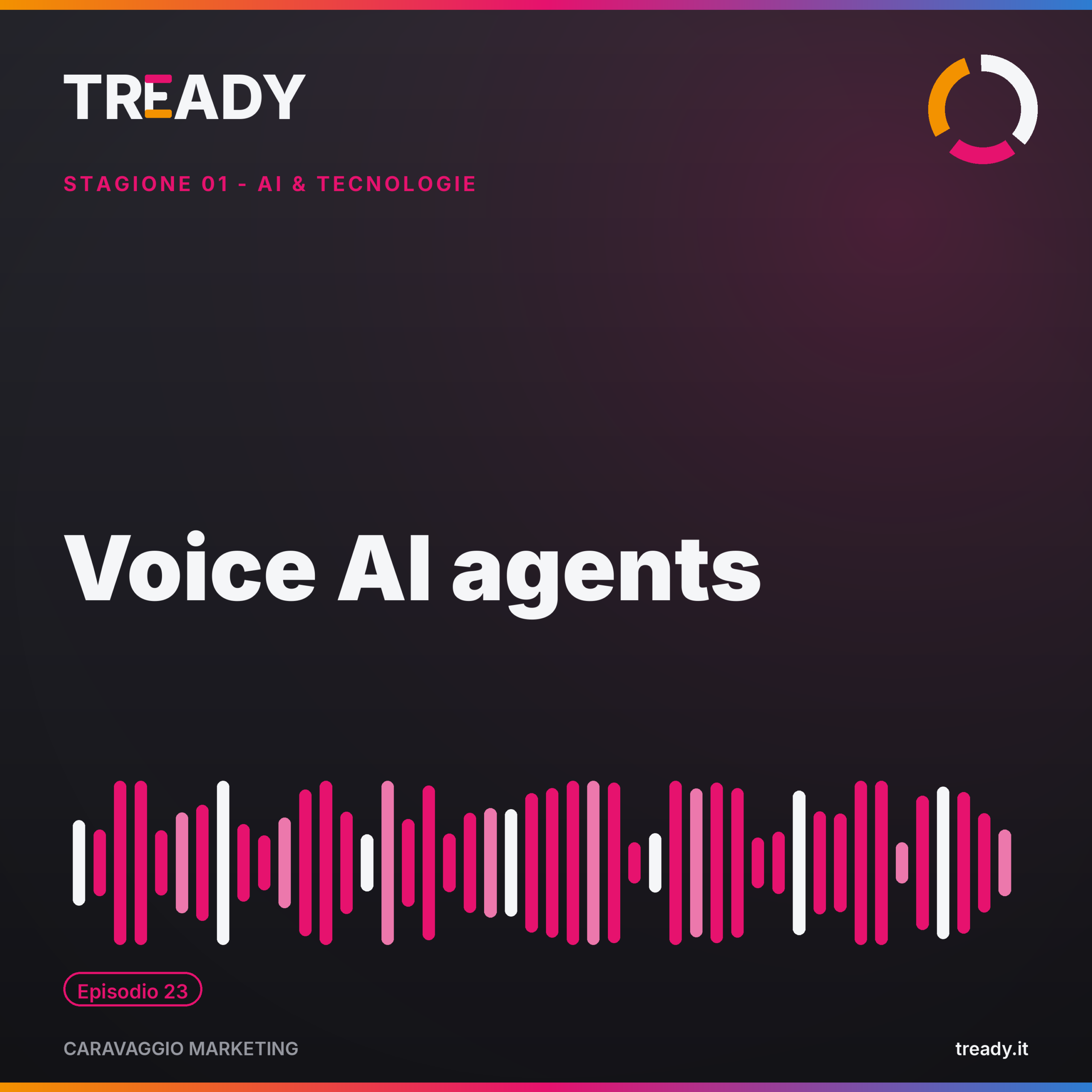 Copertina episodio Voice AI agents — podcast Caravaggio Marketing by Tready