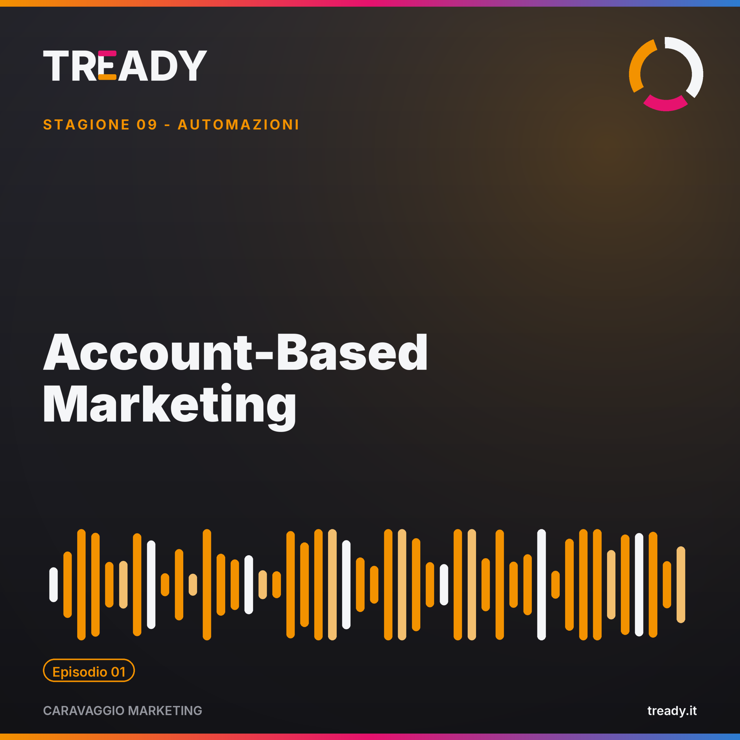 Copertina episodio Account-Based Marketing (ABM) — podcast Caravaggio Marketing by Tready