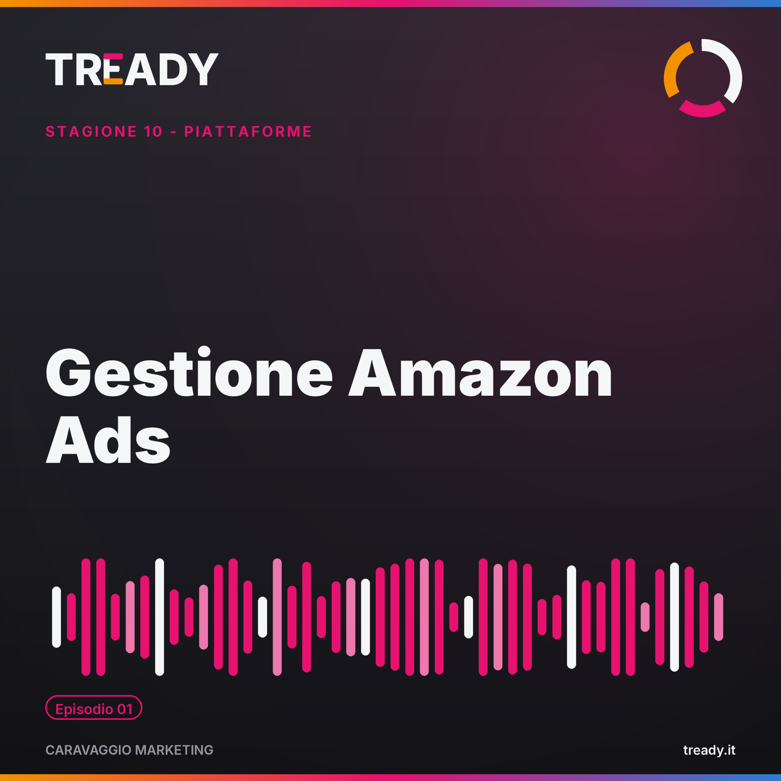 Copertina episodio Amazon Ads — podcast Caravaggio Marketing by Tready