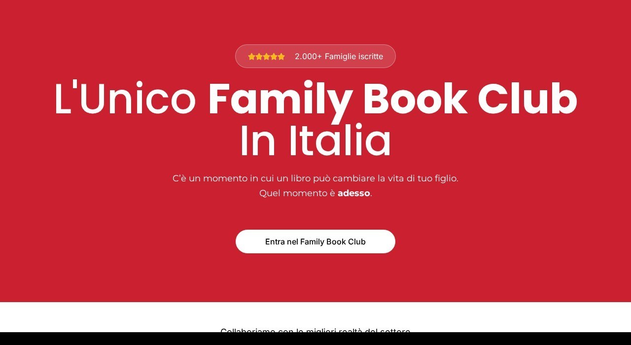 Caso studio realizzazione portale web con area riservata: Family Book Club