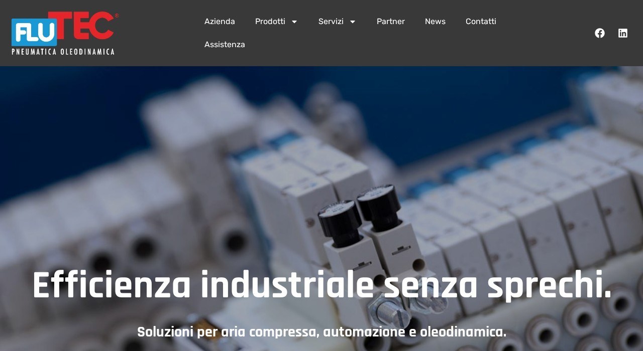 Caso studio realizzazione siti web aziendali: Flutec