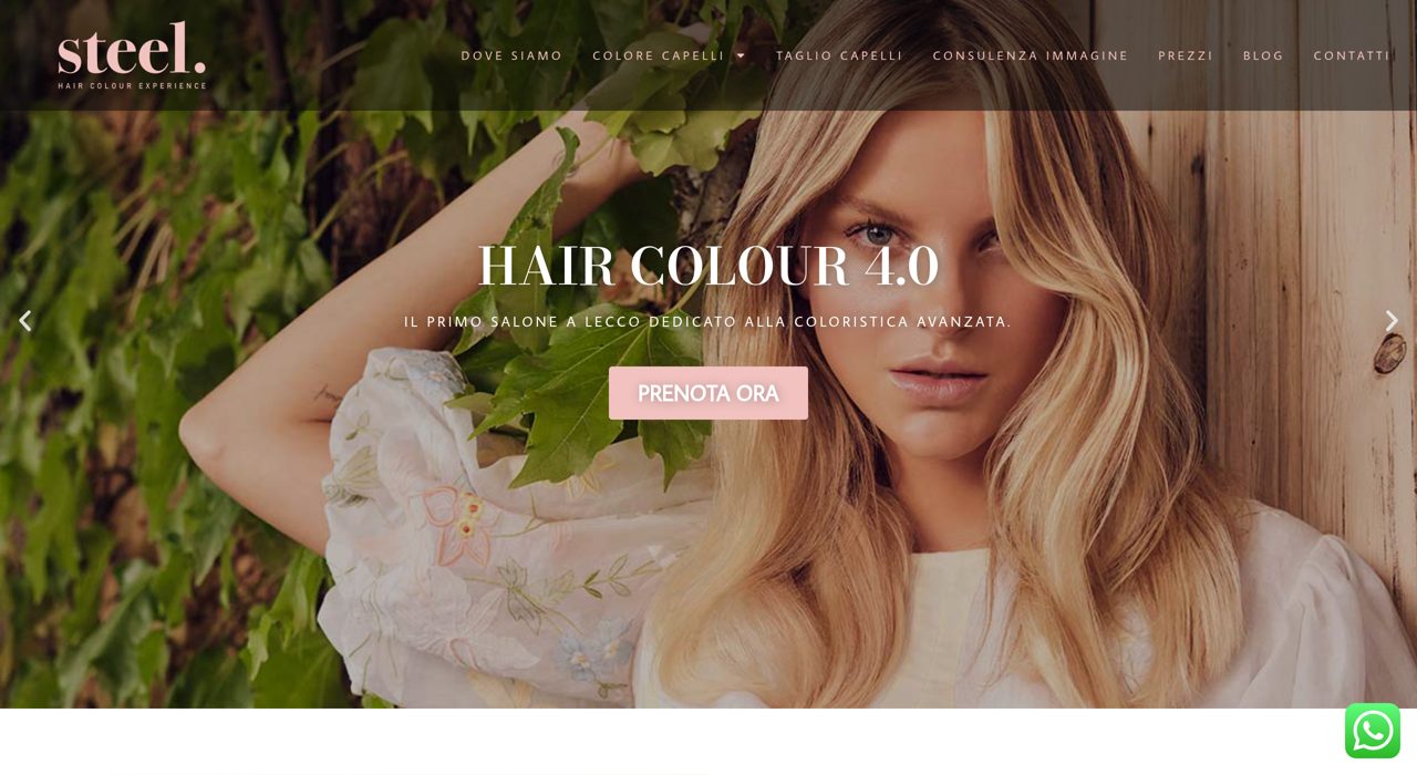 Caso studio pubblicità per parrucchieri: STEEL Hair Colour Experience